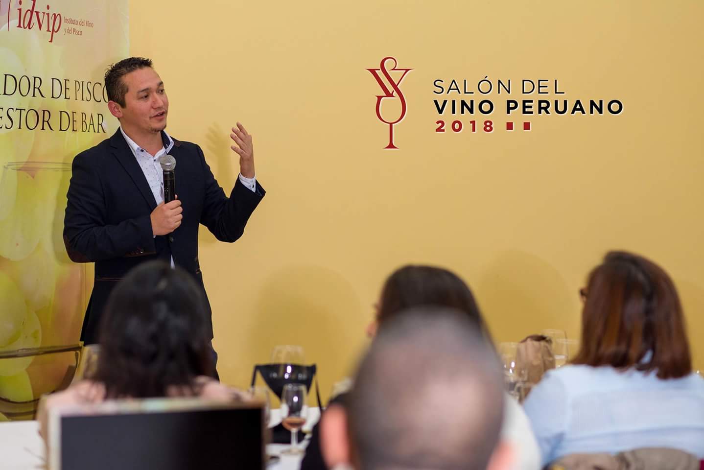 Joseph Ruiz at Salón del Vino Peruano