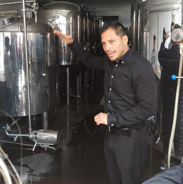 Manuel Carrasco at Brewery